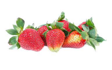strawberry isoalted on white