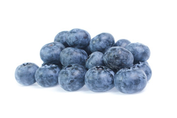 blueberries isolated on white background