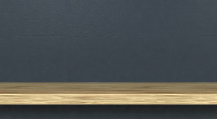 Shelf On A Grey Wall