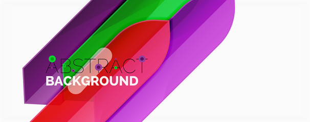 Abstract color lines dynamic background, modern material design style
