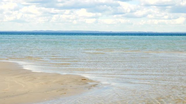 276 A river in the ocean near the beach