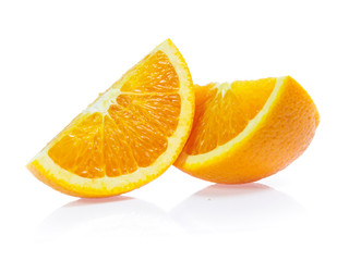 Orange fruit isolated on white background