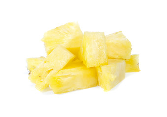 pineapple slice apple isolated
