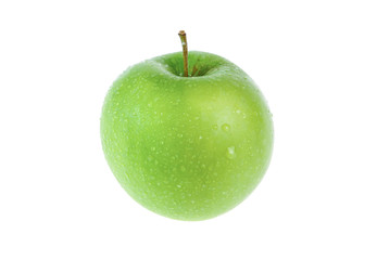 green apple isolated on white