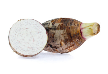 taro isolated on white background
