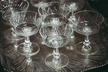 Service de verres à vin en cristal