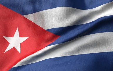 3D Illustration of Cuba Flag