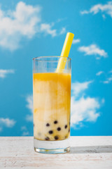 タピオカミルクティー　タピオカドリンク　 Tapioca bubble milk tea