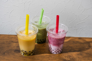 タピオカミルクティー　タピオカドリンク　 Tapioca bubble milk tea
