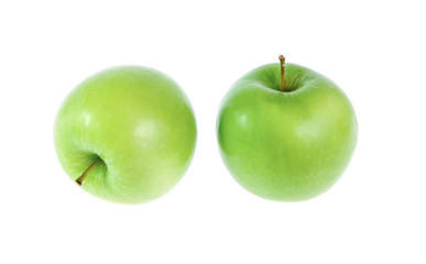 Green apple, isolated on white background