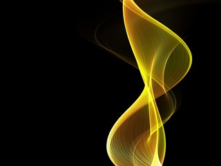 Abstract Golden waves background. Template design