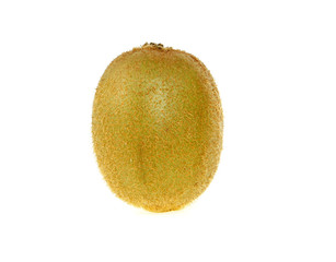 Yellow kiwi fruit isolated on white background
