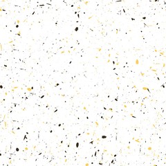 Splashes black and yellow on a white background.