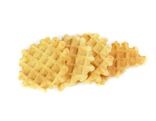 waffle isolated on white background