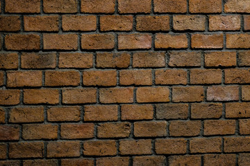 brick wall texture grunge background, selective focus.