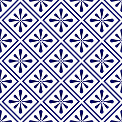 Fototapeta premium blue and white modern pattern
