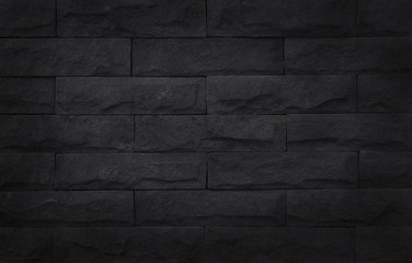 Black brick wall texture with high resolution for background and design art work.