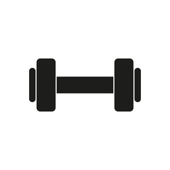Icon dumbbell. Vector illustration