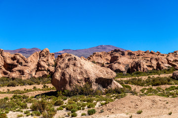 Rocks Valley in the Altiplano of Bolivia, South America