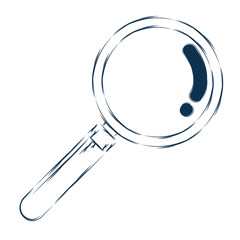 search magnifying glass isolated icon