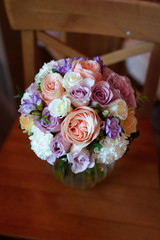 bouquet of flowers in the floristry shop wedding salon	