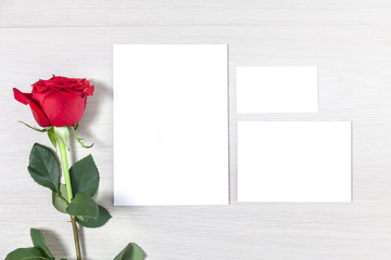 Wedding Stationery Set Mockup - Set of Blank Cards