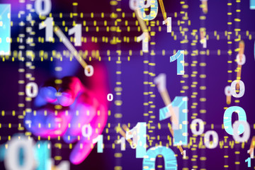 Digital Network and data concept