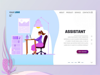 Landing Page Template - Assistant homepage