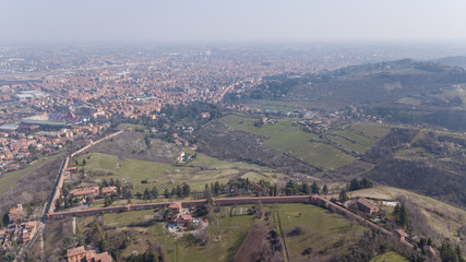 Fototapeta premium Italy Bologna city landscape aerial view