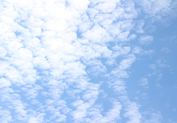 Fototapeta na wymiar Sky with clouds texture background, copy space.
