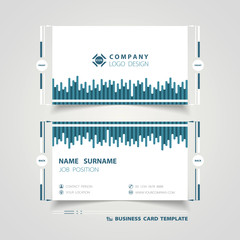 Abstract blue line tech decoration business name card. illustration vector eps10