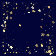 Gold falling star sparkle elements of glitter gradient vector background.