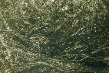 green Plastic bag texture background. The background for concepts connected with Environmental...