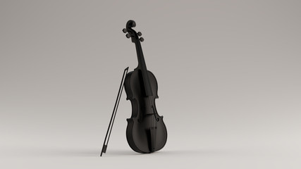 Black Violin and Bow 3 Quarter Right View © paul