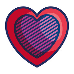 heart love romantic isolated icon