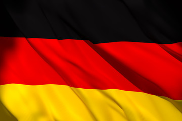 3d rendering of Germany flag