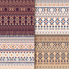 Boho, tribal ethnic motifs geometric patterns collection.