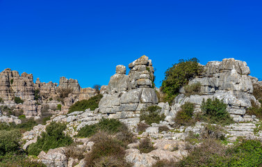 El Torcal de Antequera, Andalusia, Spain, near Antequera, province Malaga.
