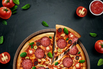 Pepperoni pizza ads