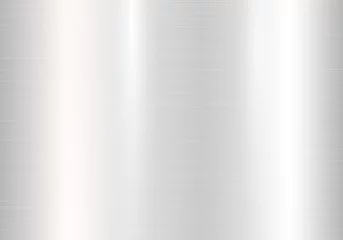 Foto op Plexiglas Heldere achtergrond met zilveren metalen textuur en sprankelende hoogtepunten. Vectorillustratie met lichteffect. © SvetlanaWSE