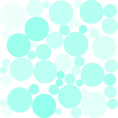 Blue transparent bubbles, circles on a white background. Bokeh preset, design element to create light, delicate patterns