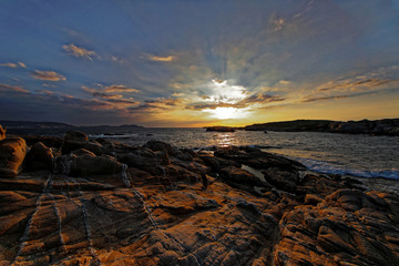 Sunset in Punta di Spano, Balagne Corsica