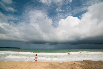 Storm in sea at Phuket island