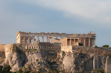 Aerial view of Acropolis in Athens