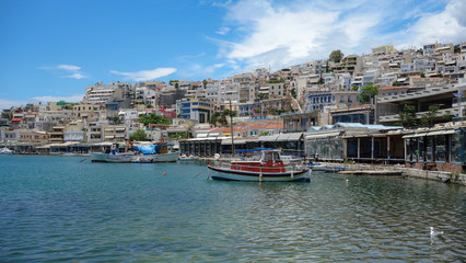 Boats in the Piraeus harbor