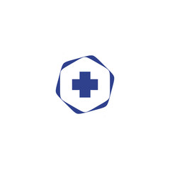 Obraz premium Medical and health care logo design vector template