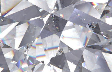 Seamless diamond pattern - illustration of crystallic background