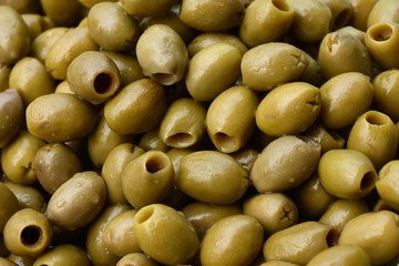 Background of olives close up. Healthy food background. Food concept.