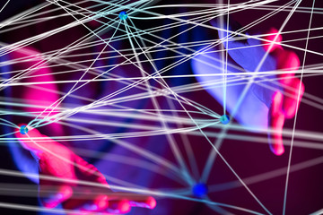 Digital Network and data concept