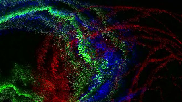 Glitch datamosh abstract colored digital background. 